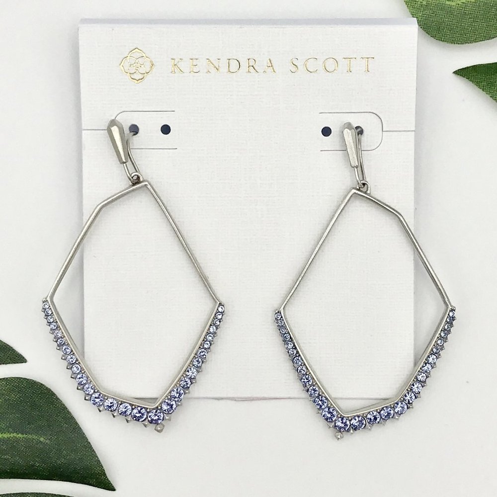 Kendra Scott Nell Earrings in Lilac Crystal